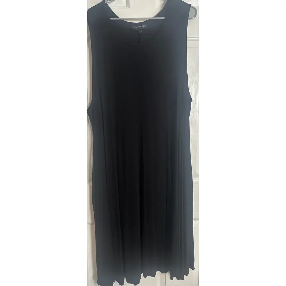Lane Bryant Sleeveless Swing Dress – Black – Size 26 - Picture 7 of 7